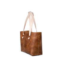 Load image into Gallery viewer, Rivet Tote Bag - Distressed Brown
