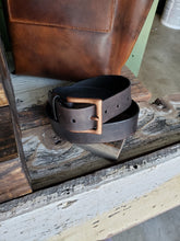 Load image into Gallery viewer, Belt - Antique Black w/Antique Copper Buckle
