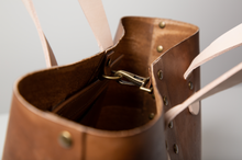 Load image into Gallery viewer, Rivet Tote Bag - Distressed Brown