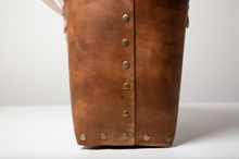 Load image into Gallery viewer, Rivet Tote Bag - Distressed Brown