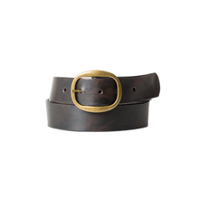 Load image into Gallery viewer, Belt - Antique Black w/Brass Buckle