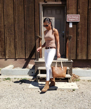 Load image into Gallery viewer, Rivet Tote Bag - Distressed Brown