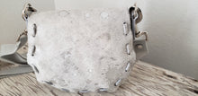 Load image into Gallery viewer, Small Crossbody - Silver Metallic Cowhide
