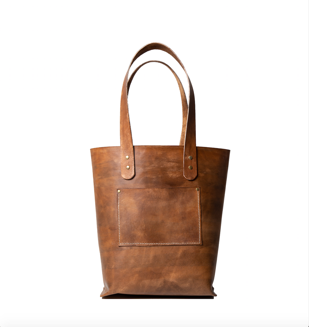 Tote - Distressed Brown