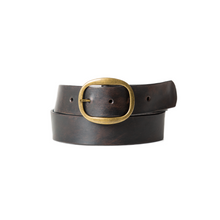 Load image into Gallery viewer, Belt - Antique Black w/Brass Buckle
