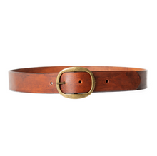 Load image into Gallery viewer, Belt - Saddle Tan w/Brass Buckle

